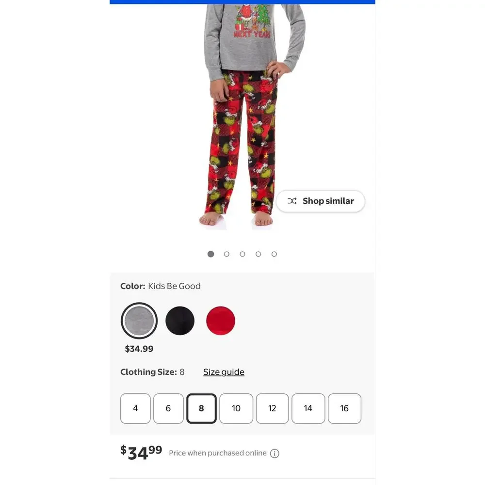 NEW! Size XS-6 Dr. Seuss The Grinch Unisex Family Matching Pajamas
